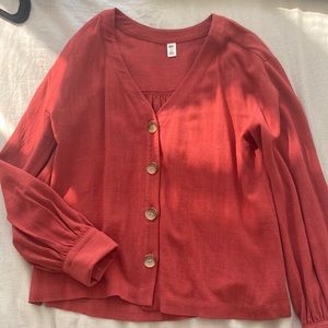 XS BP burnt orange blouse, great quality